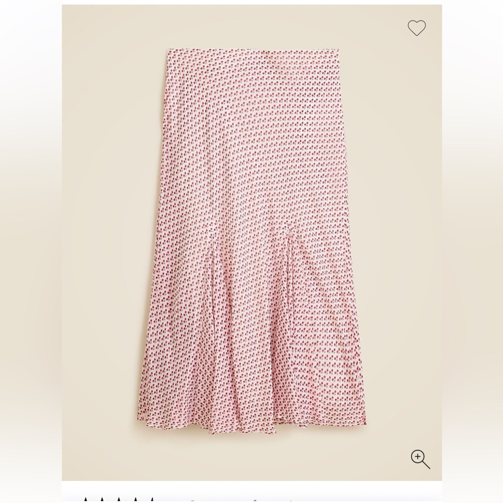 NWT Jcrew Gwyneth flounce-hem slip skirt in chiffon XXS